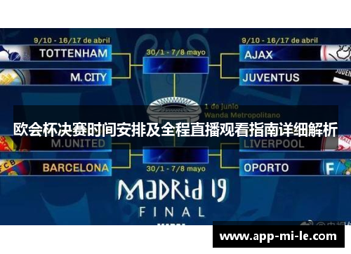 欧会杯决赛时间安排及全程直播观看指南详细解析